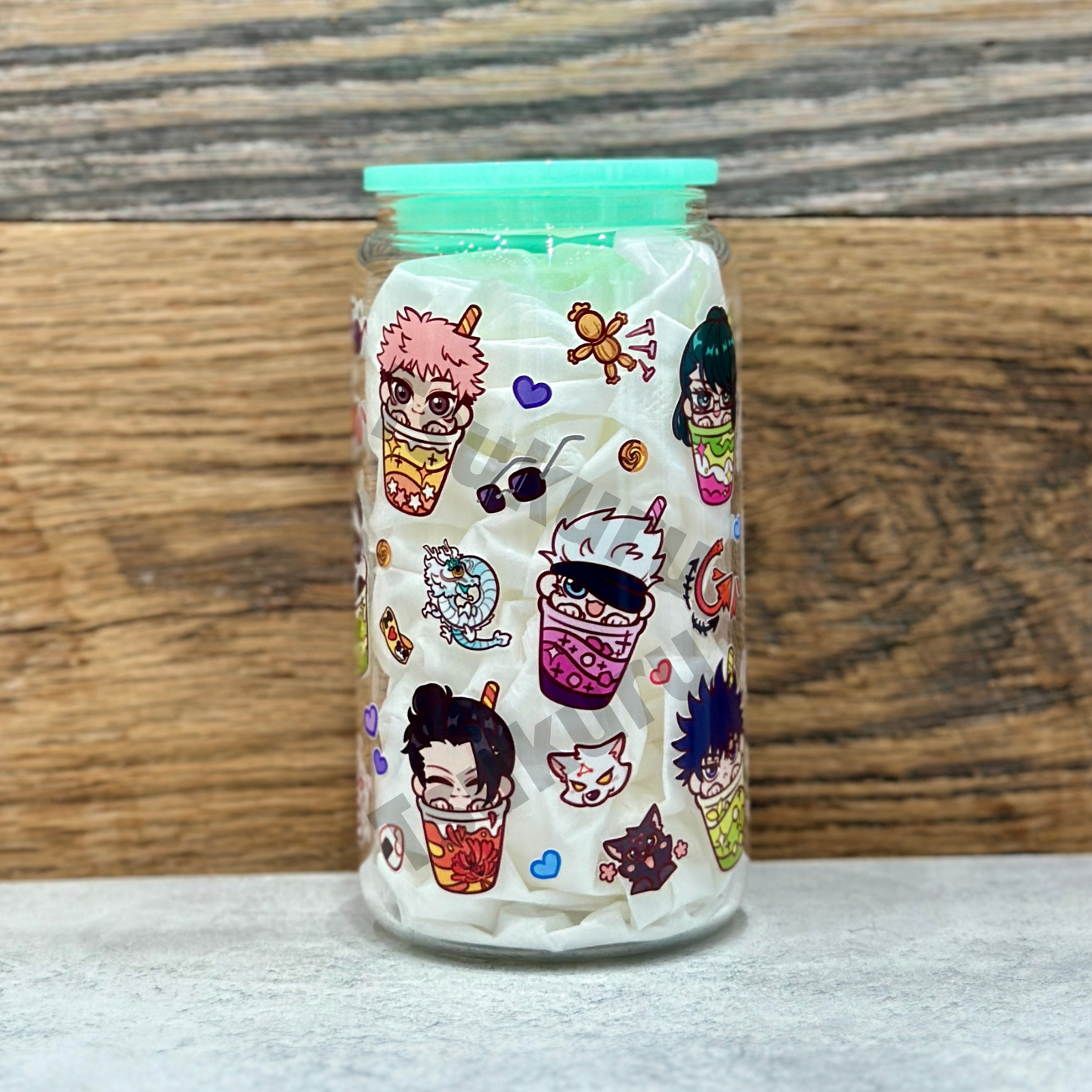 16oz Clear Glass Tumbler - Sorcerers (Double Sided)