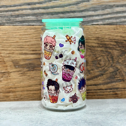 16oz Clear Glass Tumbler - Sorcerers (Double Sided)