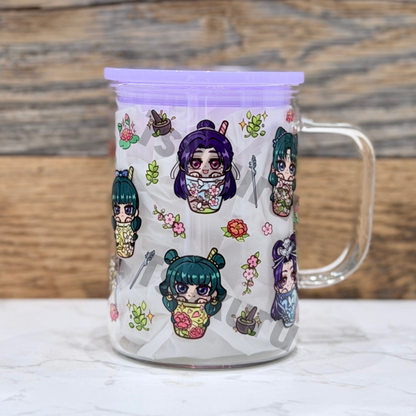 17oz Glass Mug - Boba AD (Double Sided)