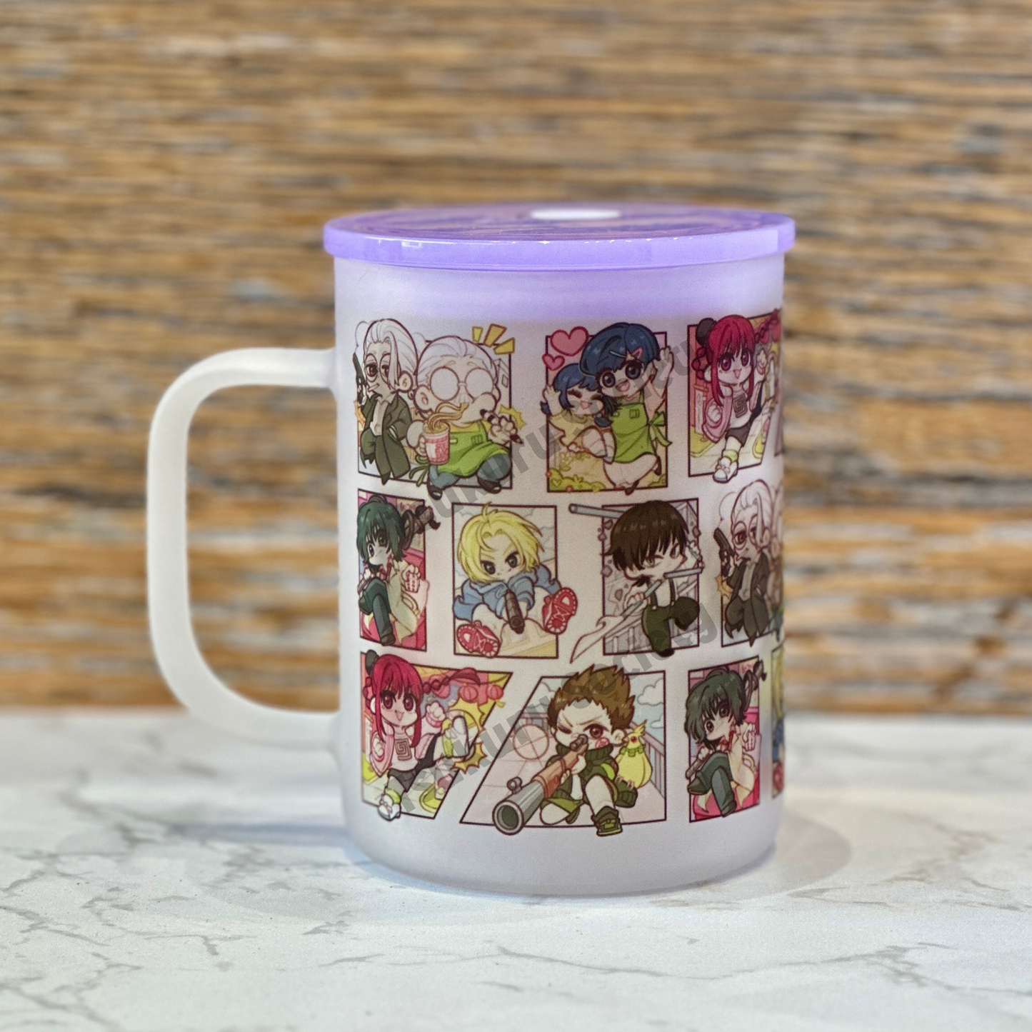 17oz Frosted Glass Mug - SD Panels