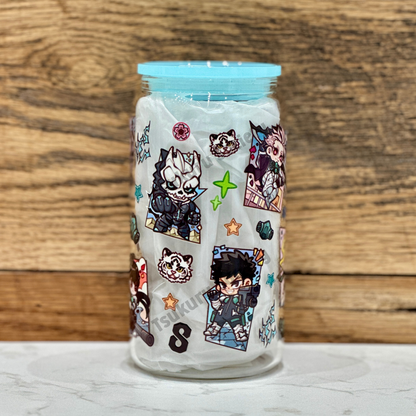 16oz Clear Glass Tumbler - K8 (Double Sided)