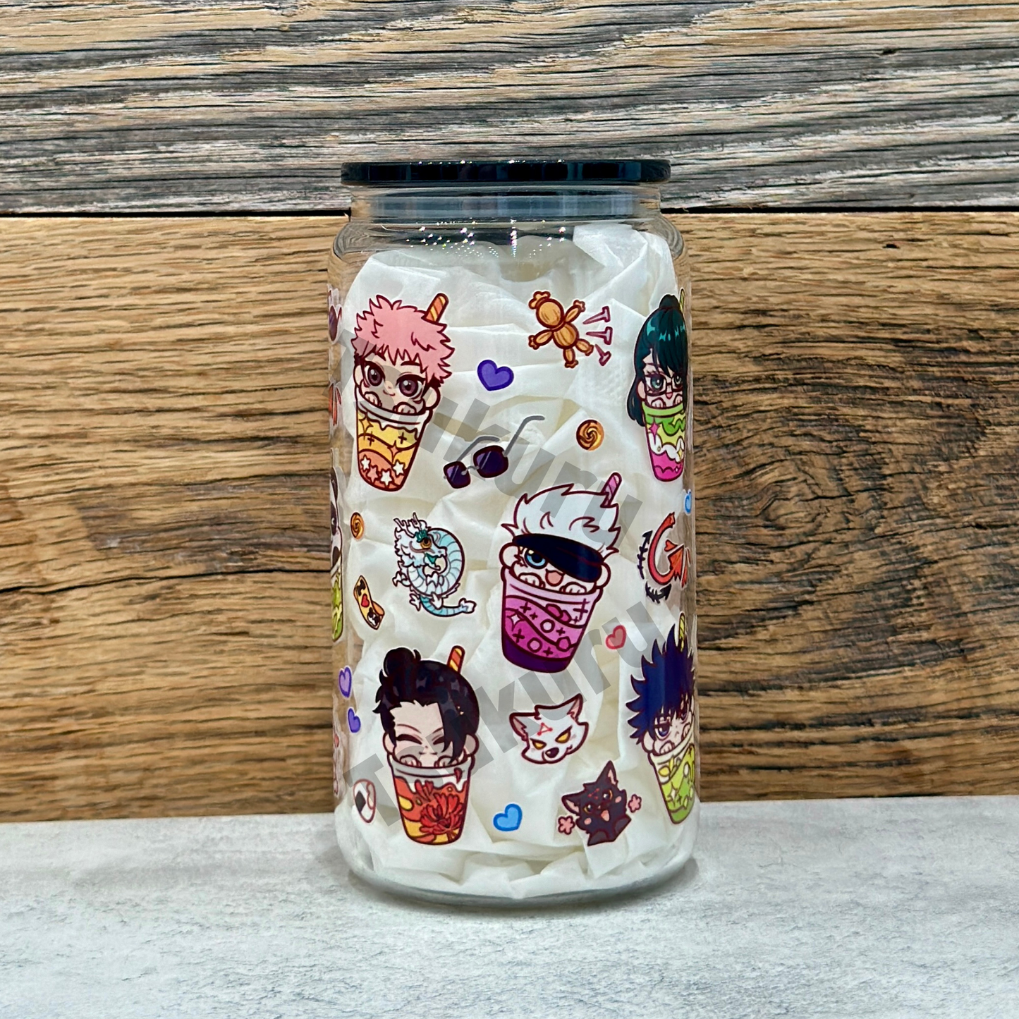 16oz Clear Glass Tumbler - Sorcerers (Double Sided)
