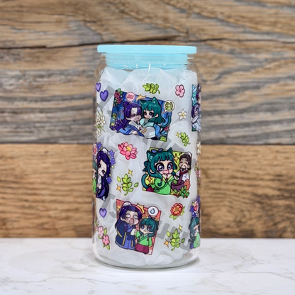 16oz Clear Glass Tumbler - TAD V2 (Double Sided)