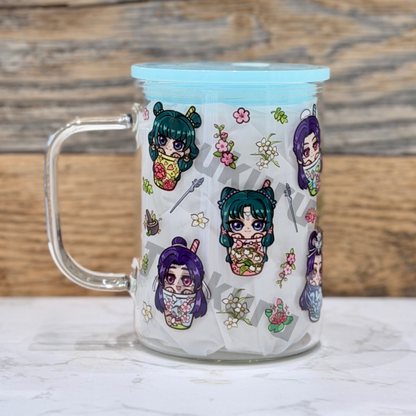 17oz Glass Mug - Boba AD (Double Sided)