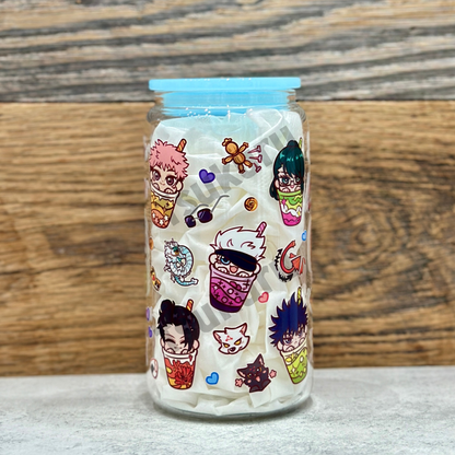 16oz Clear Glass Tumbler - Sorcerers (Double Sided)