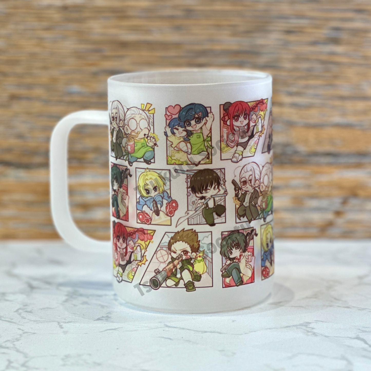 17oz Frosted Glass Mug - SD Panels