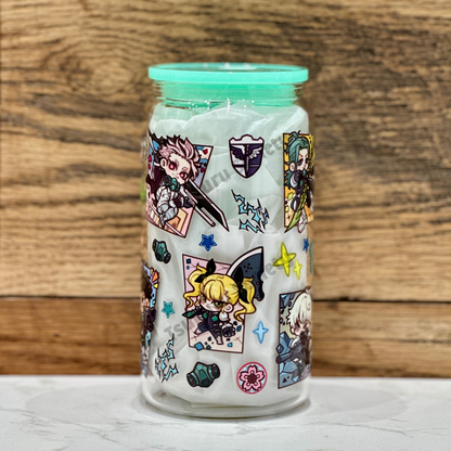 16oz Clear Glass Tumbler - K8 (Double Sided)