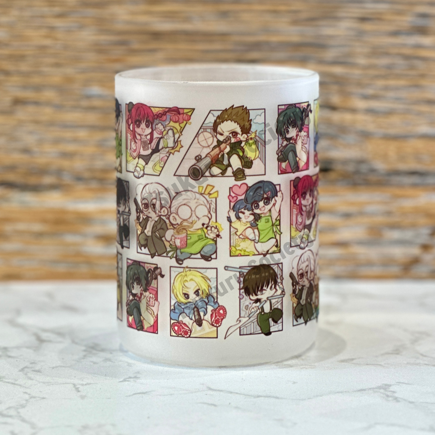 17oz Frosted Glass Mug - SD Panels