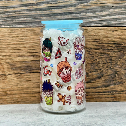 16oz Clear Glass Tumbler - Sorcerers (Double Sided)