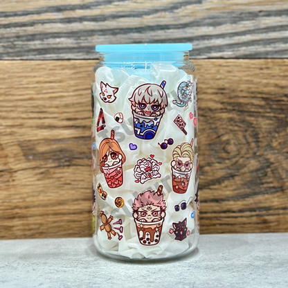 16oz Clear Glass Tumbler - Sorcerers (Double Sided)