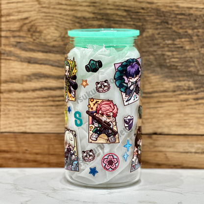 16oz Clear Glass Tumbler - K8 (Double Sided)