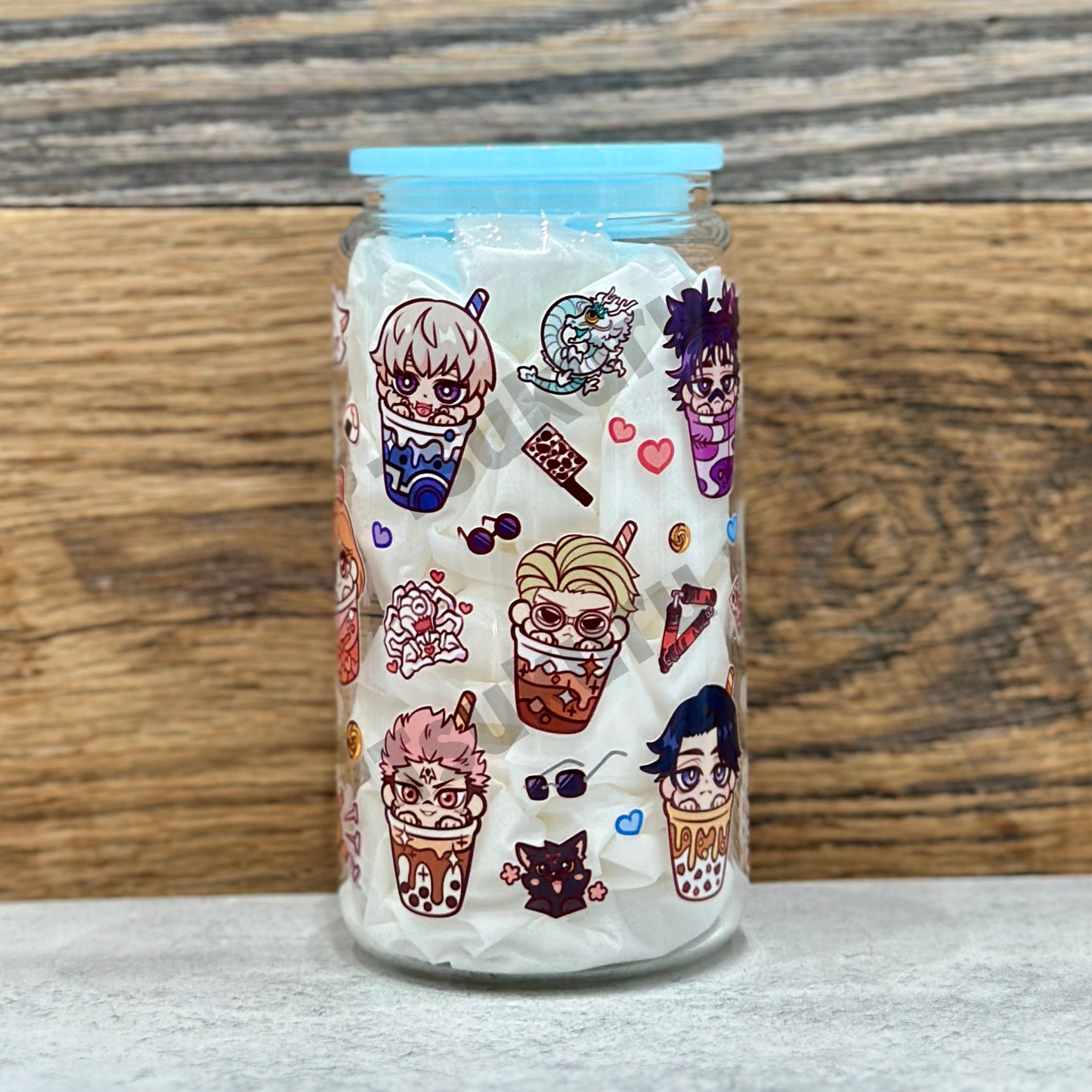 16oz Clear Glass Tumbler - Sorcerers (Double Sided)