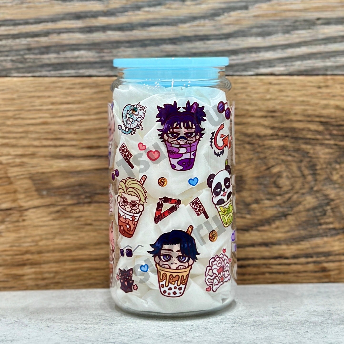 16oz Clear Glass Tumbler - Sorcerers (Double Sided)