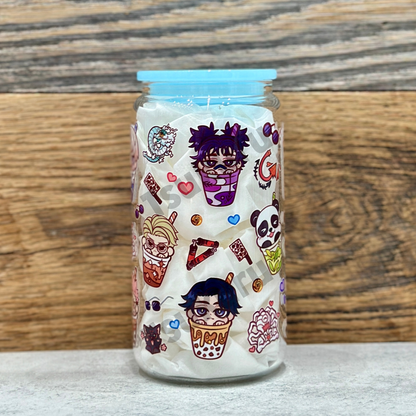 16oz Clear Glass Tumbler - Sorcerers (Double Sided)