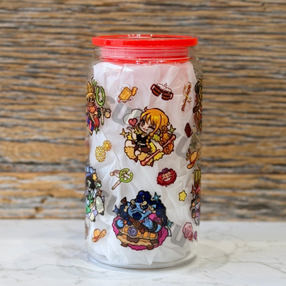 16oz Clear Glass Tumbler - EB (Double Sided)