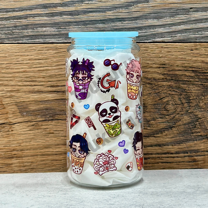 16oz Clear Glass Tumbler - Sorcerers (Double Sided)