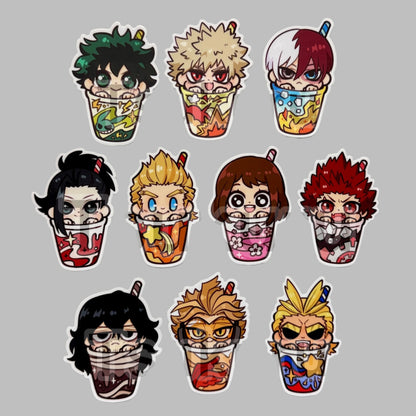 Vinyl Stickers- Boba Series - Heroes