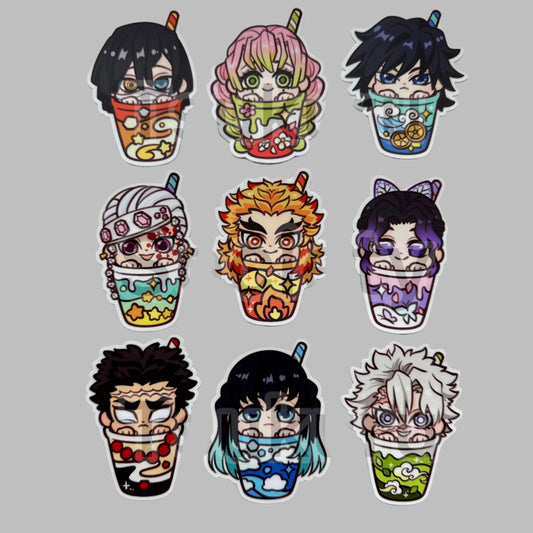 Vinyl Stickers-Boba Series - Slayers